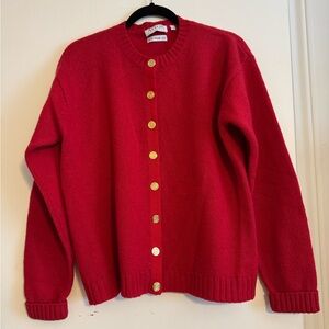 SOLD Red Knit Cardigan